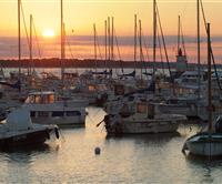 Le coucher de soleil vu du port St Jacques
