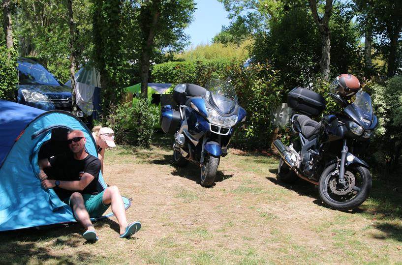 Emplacements pour motards à Sarzeau, Morbihan Sud